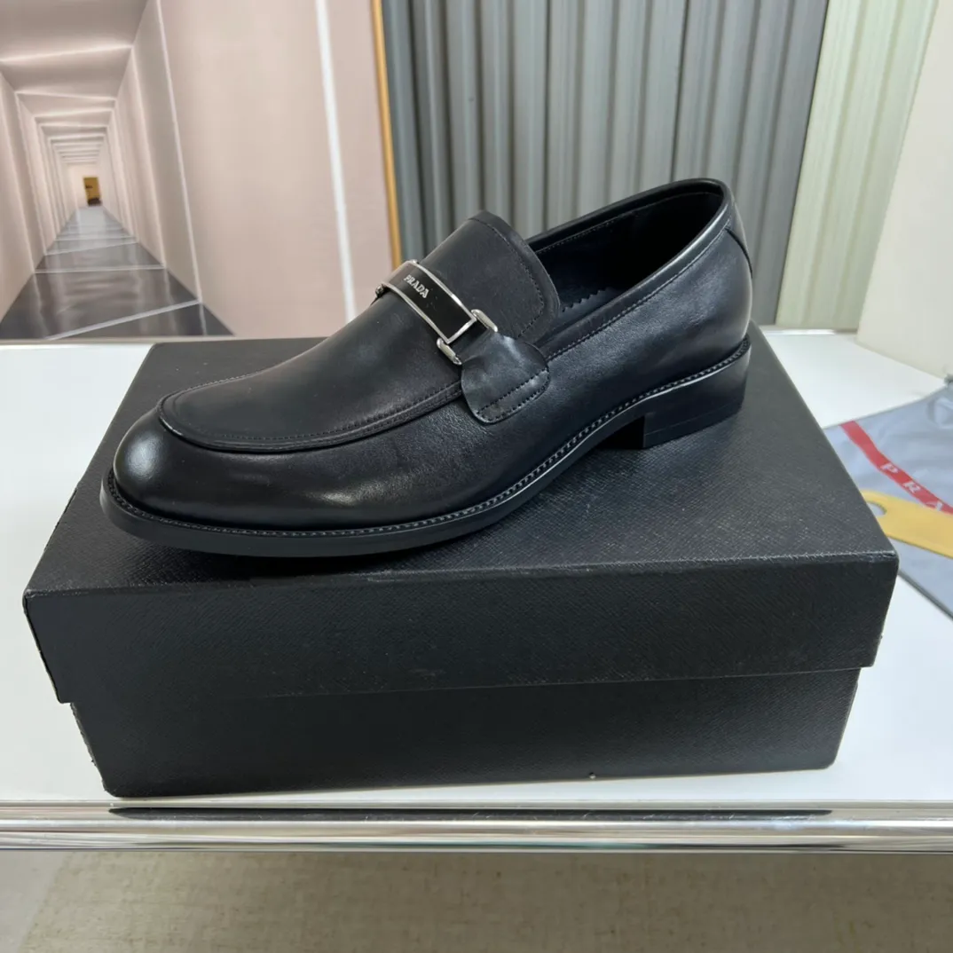 Men's shoes 💰520💰 Prada.PRADA men's business casual leather shoes, 1:1 shipment ⬆️Luxurious and noble 👞All imported original brand leather materials, just to create a more comfortable wearing experience, upper: original cowhide ➕Imported full cow lining, original outsole ✔️36-45 (45 non-returnable)